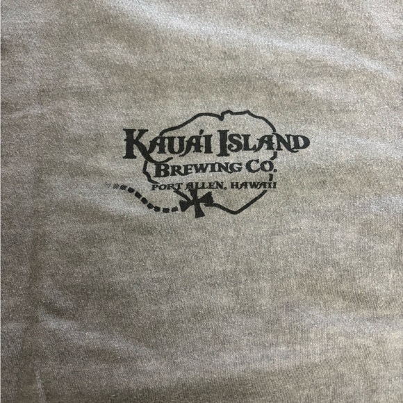 CRAZY SHIRTS - Kauai Island Brewing Company Charcoal Gray Tee Shirt - XL - Picture 6 of 9